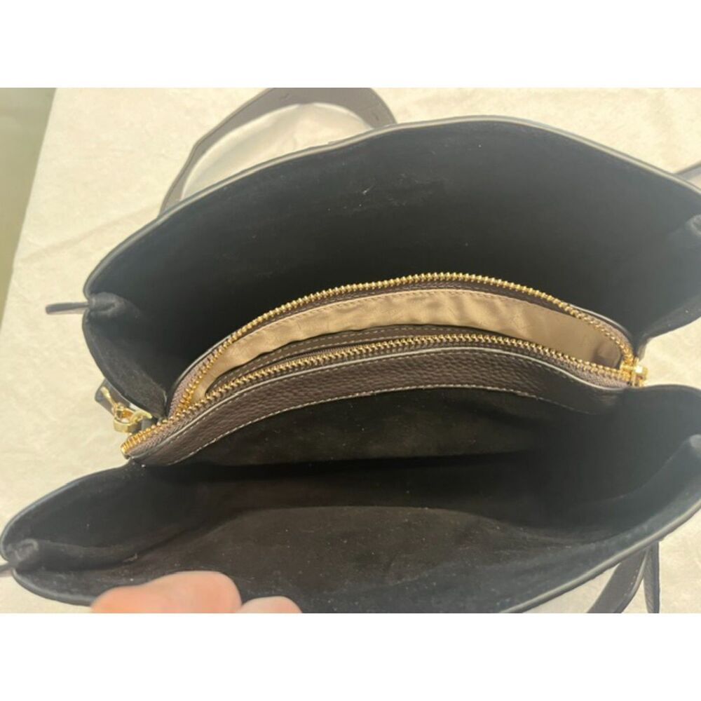 Radley London Sloane Street Leather Zip Top Crossbody Bag Push Lock